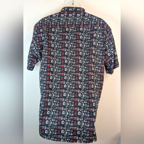 Jared Lang Camera Print Eclectic Streetwear Preppy Academia Top XXL - Picture 7 of 11